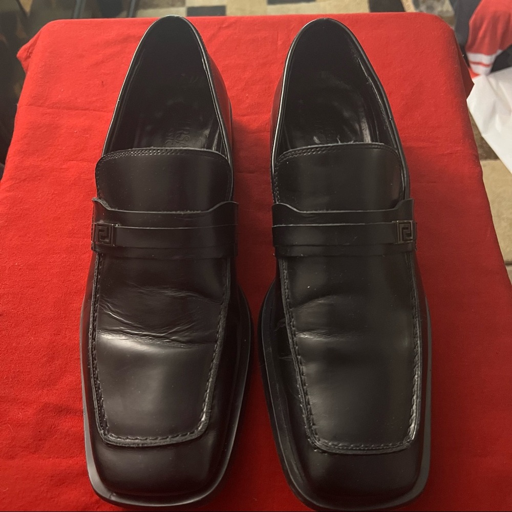 Vintage Versace Black Loafers
